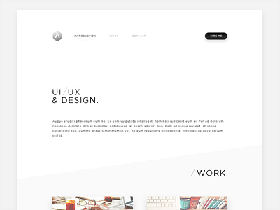 Portfolio black clean minimal minimalist monochrome portfolio web website white