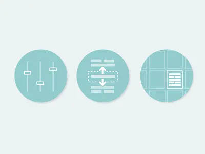 Icon set icon slider symbol
