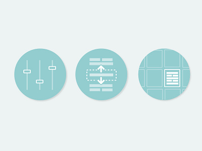 Icon set icon slider symbol
