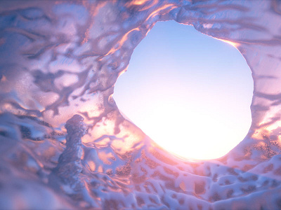 Ice Cave 3d cgi cinema 4d dailies everydays octane render