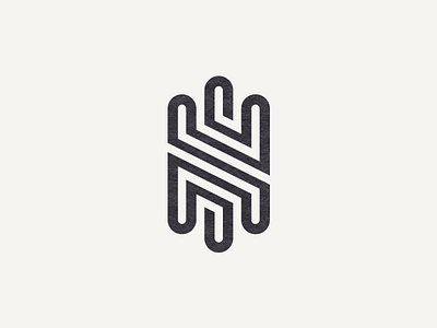 SH Monogram branding craft custom type h identity illusion ligature logo monogram s typography