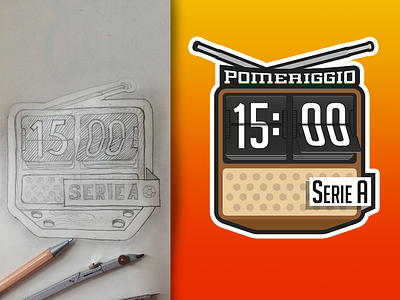 Soccer Daily Fantasy badge clock daily fantasy dfs fantasfida illustration sketch soccer