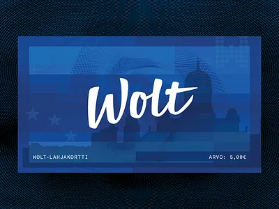 Voucher card layout layout visual design voucher card wolt code