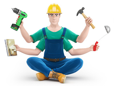 Handyman build hand icon illustration repair сook