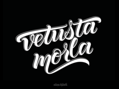 Vetusta Morla band design handlettering lettering logo vector