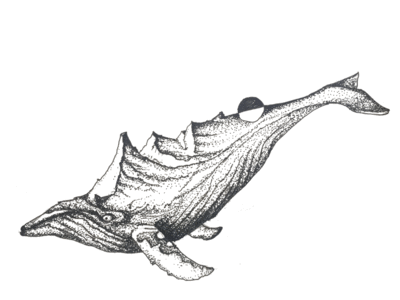 Humpback Whale dots drawing gif humpback whale mountains pen sketch stippled stippling whale