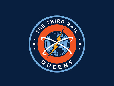 The Third Rail bolt design emblem globe lightning logo