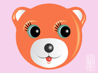 40 bear concept conceptual design icon illustration orange teddy vector vintage