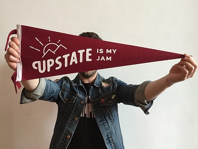 Upstate is My Jam Pennant pennant