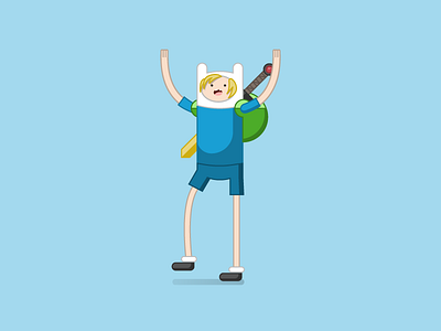 Finn the Human adventure time cartoon cartoon network character cute finn mathematical outline stroke