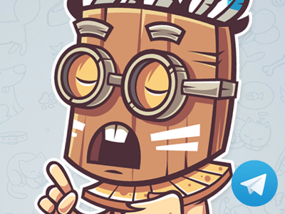Mask 8 aborigine character funny illustration mask sticker vector