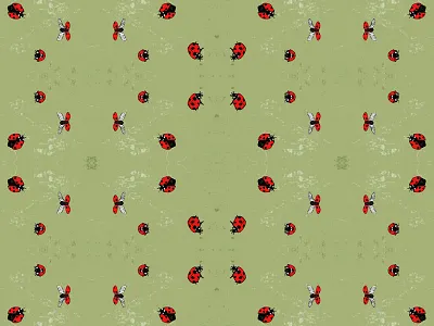 Barny Bees barnybee illustration ladybird patterns pen and ink