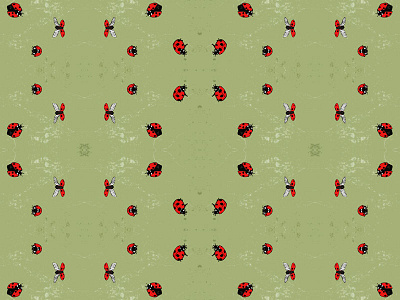 Barny Bees barnybee illustration ladybird patterns pen and ink