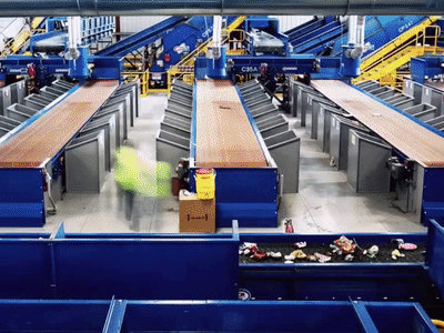 Republic Services Recycling Center motion recycle timelapse tracking