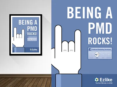 Ezlike Office Poster facebook illustration poster print