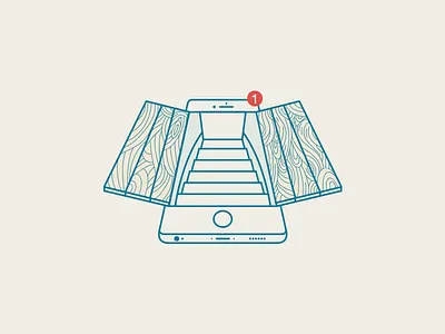 Direct Message direct envelope icon illustration instagram logo message notification stairs vector
