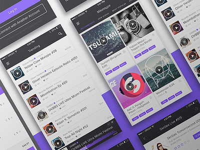 iOS App for Mikstaype app flat ios itunes music player trader ui ux