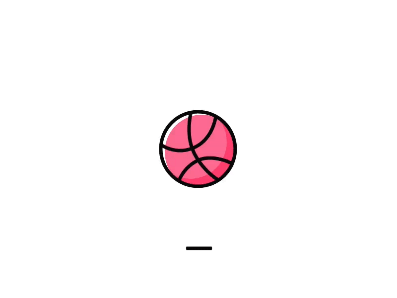 Hello Dribbble basketball dribbble first gif shot