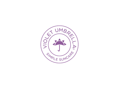 Violet Umbrella badge logo logo sunscreen violet