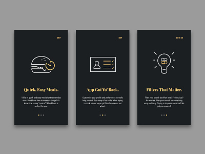 Man Meals - Onboarding app branding design easy food app man man app meals onboarding simple ui ux