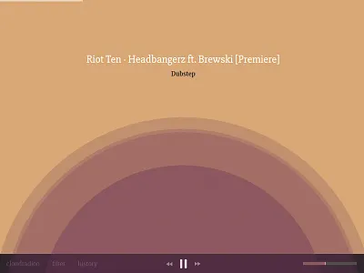 cloudradioo project sound soundcloud ui web web design webdesign