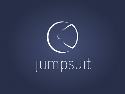 Jumpsuit Logo astronaut branding framework helmet javascript js jumpsuit logo react redux space zab