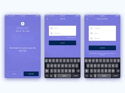 Daily UI Challenge #001 — Signup dailyui signin signup