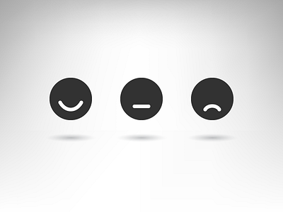 Simple, emotional rating icons customer feedback rating review