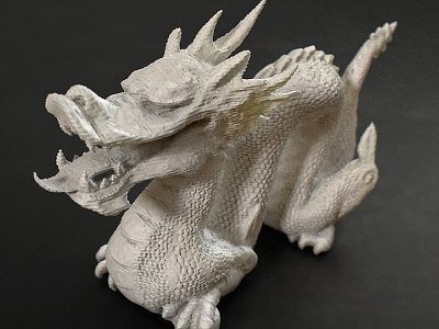 Faking 3D printed layered pattern with C4D 3d print c4d dragon material texture