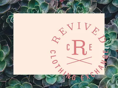 Revived clothing store logo r stamp
