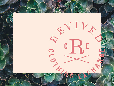 Revived clothing store logo r stamp