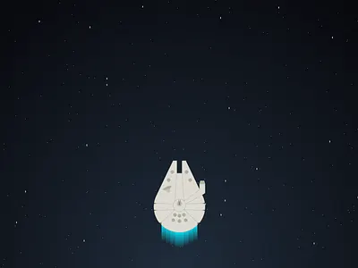 Kessel Run falcon lasers millennium space star wars stars