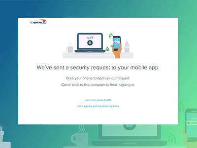 SwiftID Guide Screen action guide mobile phone screen swiftid