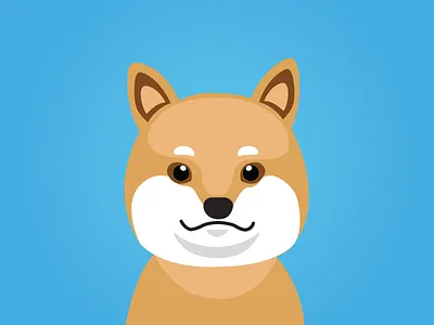 Shiba Inu animal cute dog illustration inu shiba vector