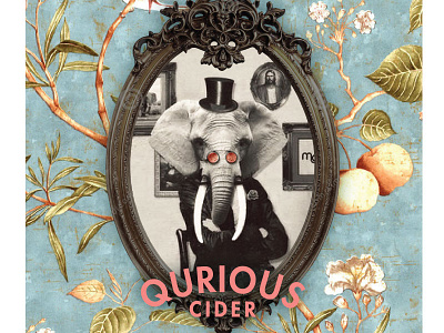 Qurious Cider Concept beer cider craft elephant perry qurious ramones glasses victorian wes anderson