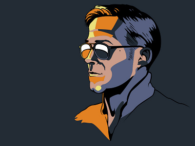 "I Drive." drive illustration lighting ryangosling shades toothpick