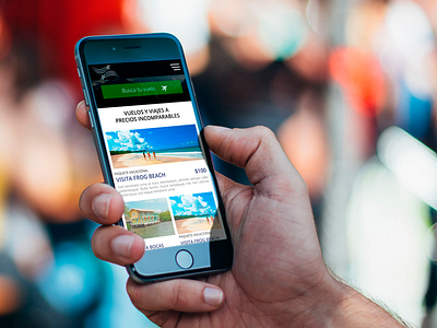 Airline Responsive Travel Site airline airplane design iphone mobile responsive search travel ui ux web