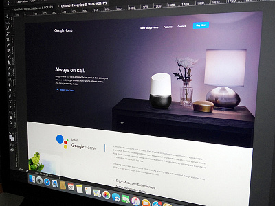 WIP- Google Home : New Google Product Landing Page app landing page dribbble best shot google google home google landing page landing page