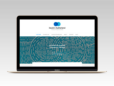 David J Sutherland counsellor design therapist website