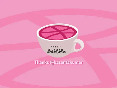 Hello Dribbble dribbble first hello shot