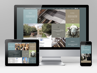 Huddersfield Textile Society responsive web design