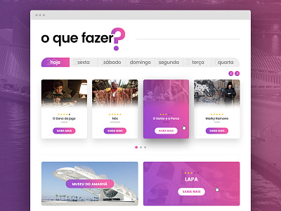 Tourism website clean color gradient interface tourism ui web