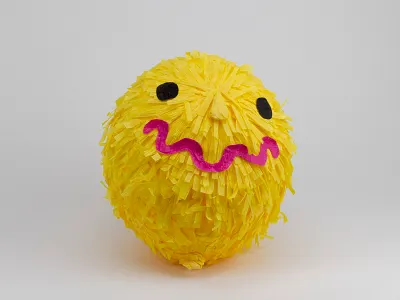 Friday drunkballon emoji handmade illustration piñata tactiledesign wip