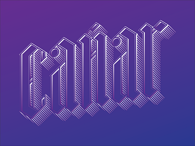 Cañar Blackletter blackletter name personal purple typography