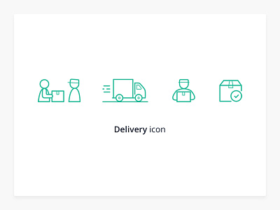 Icons set - Delivey concept delivery design ecommerce eshop icon icons line minimal tracking webdesign