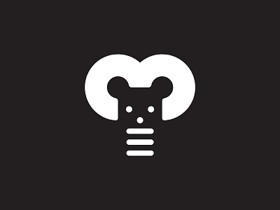ThreeBear black future illuminated knowledge meditation mind negative space white wisdom