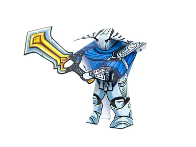 True Paper Hero champion dota hero paper craft paper toy papercraft