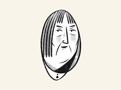 doubt clean doodle girl graphic lady nghiem photoshop simple sketch texture william