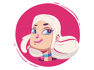 Hello Dribbble! cartoon flat illustration