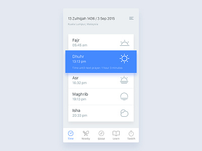 Prayer Time App iman ios prayer app time